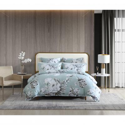 Private Collection Kinley Sage Printed Cotton Sateen Quilt Cover Set | Queen Bed | Sage